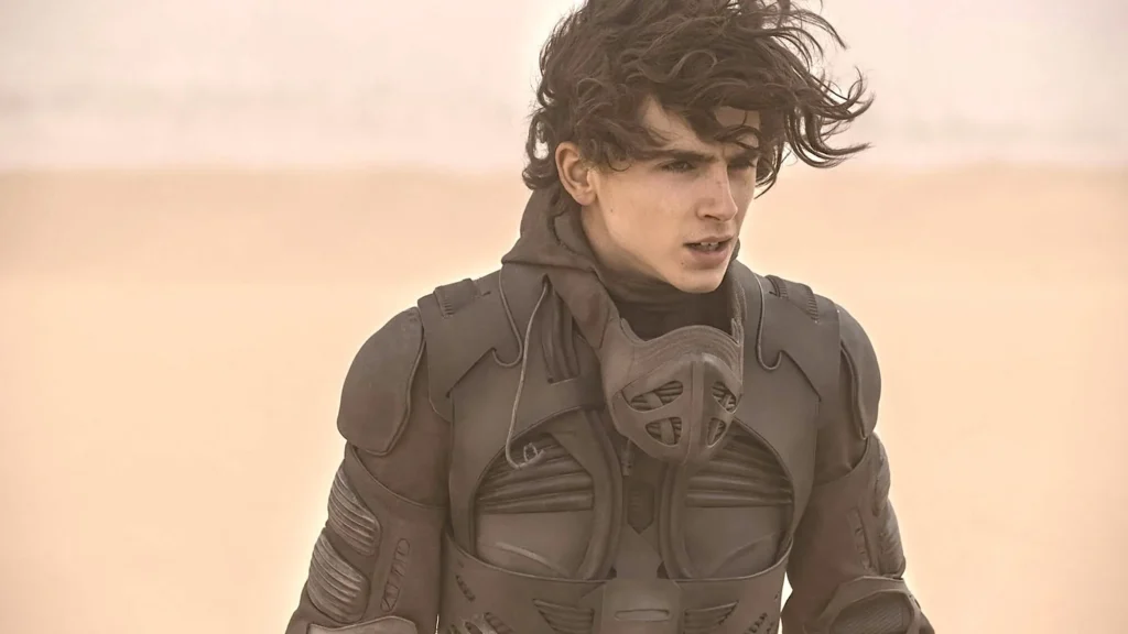 Dune modern cinema atmosphere with cinematic desert visuals